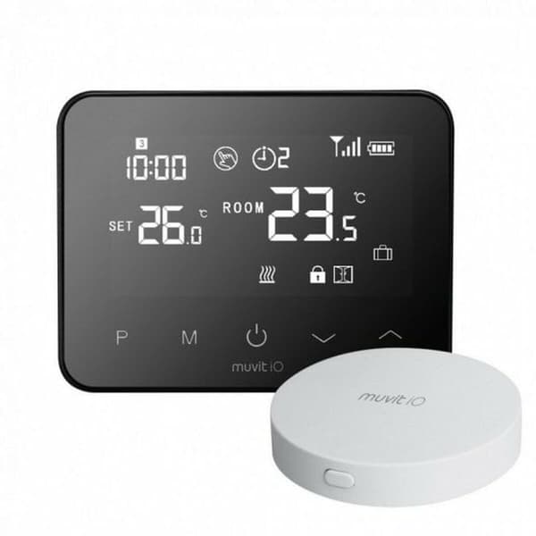 Muvit miosth001 smart termostat trådad svart