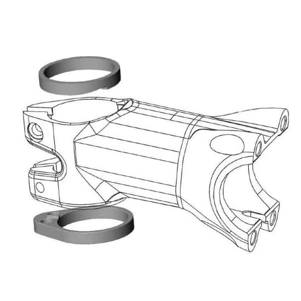 PRO Vibe Spacer Set 1-1/4 tommer sort