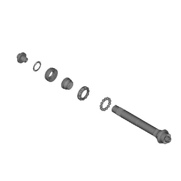Shimano WH-6800-R Silver Hjulaxel