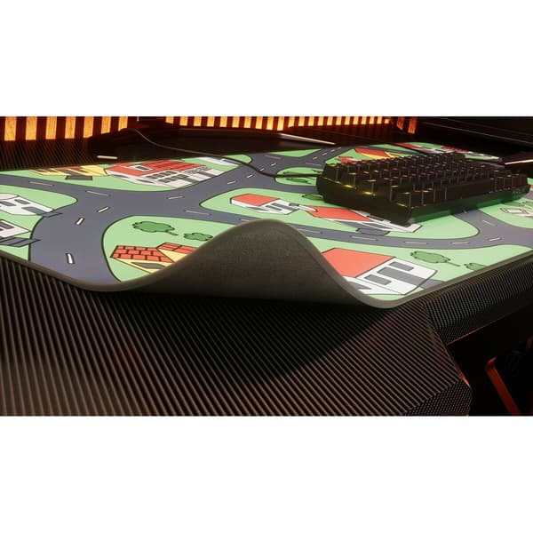 Krux Space City XXL musemåtte Multicolor 400x970mm