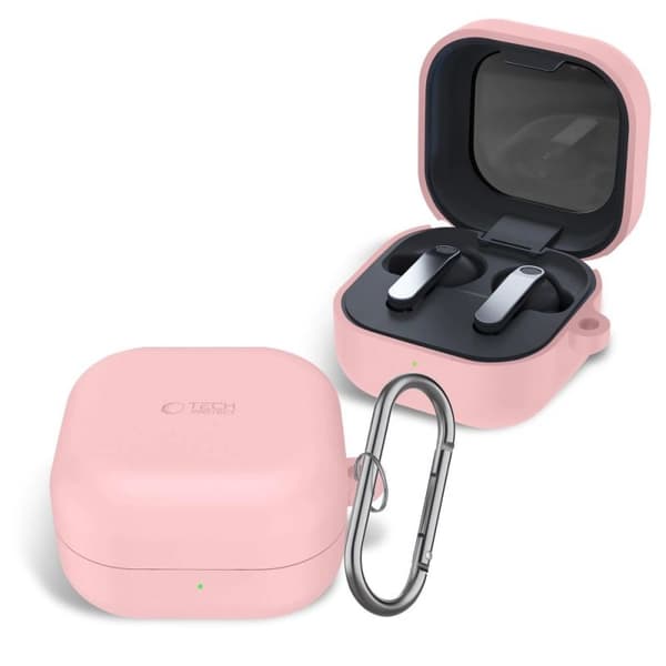 Tech-Protect Galaxy Buds 4 / 4 Pro Kotelo Pölyruusuisesta Silikonista