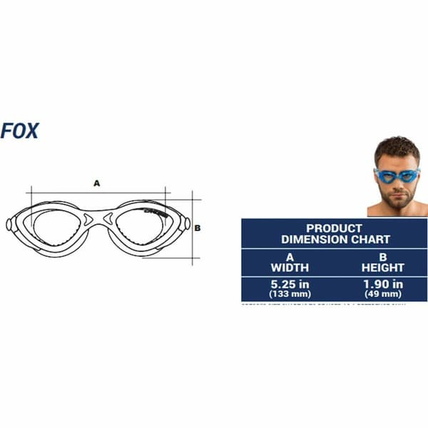 Cressi fox simglasögon aquamarine