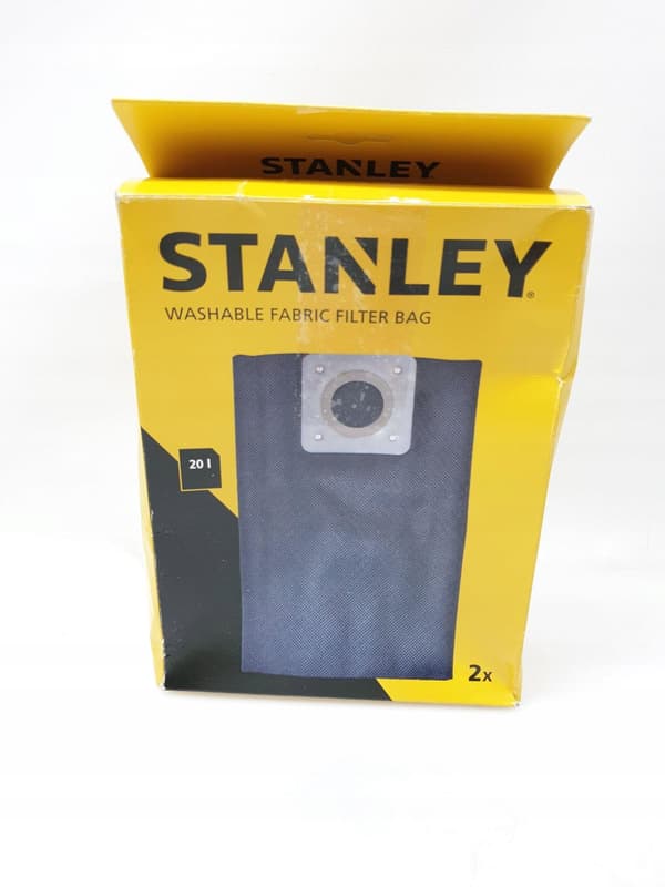 Stanley 20l genanvendelige støvsugerposer 2-pak