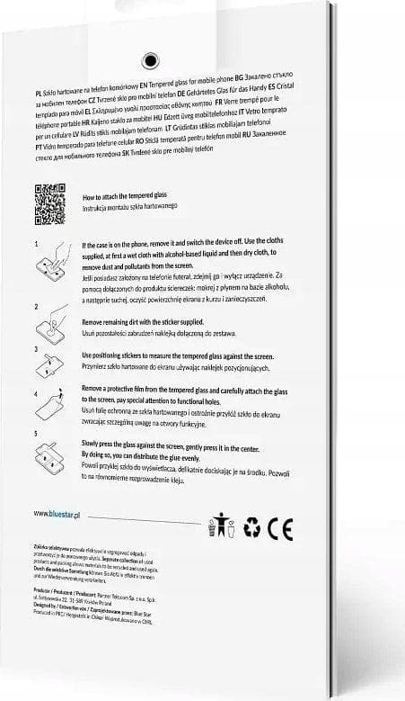 Bluestar Tempered Glass 5D til Samsung Galaxy S24+ - Sort