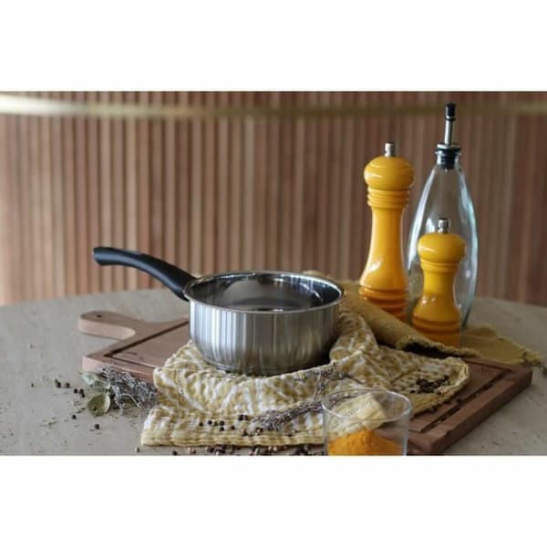 Ménastyl 6020240 grå gryde 14 cm i rustfrit stål