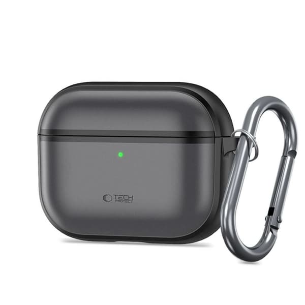 Tech-Protect magmat silikonikotelo AirPods Pro 3 mattamusta