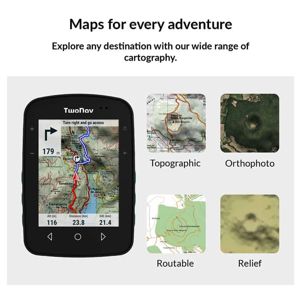 TwoNav Terra GPS navigator sort 64 Go