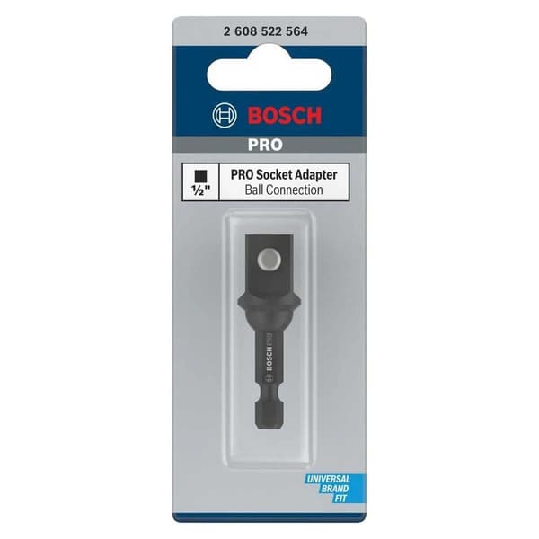 Bosch socket adapter 1/2 tomme Sølv