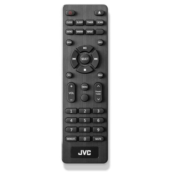 JVC RD-E861B-DAB Mini Hi-Fi integroitu CD-soitin ja Bluetooth 5.0, harmaa