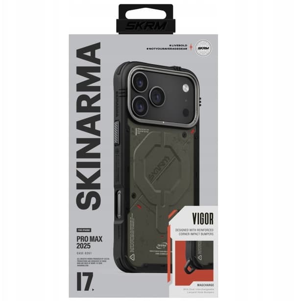 Skinarma Vigor MagSafe iPhone 17 Pro Max Grön