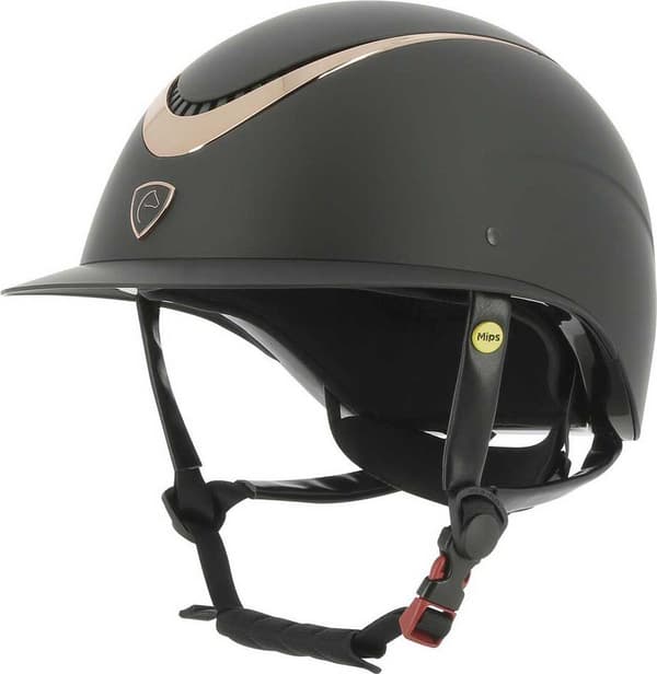 Equitheme Wings Mat MIPS Hjälm Svart/Rosa
