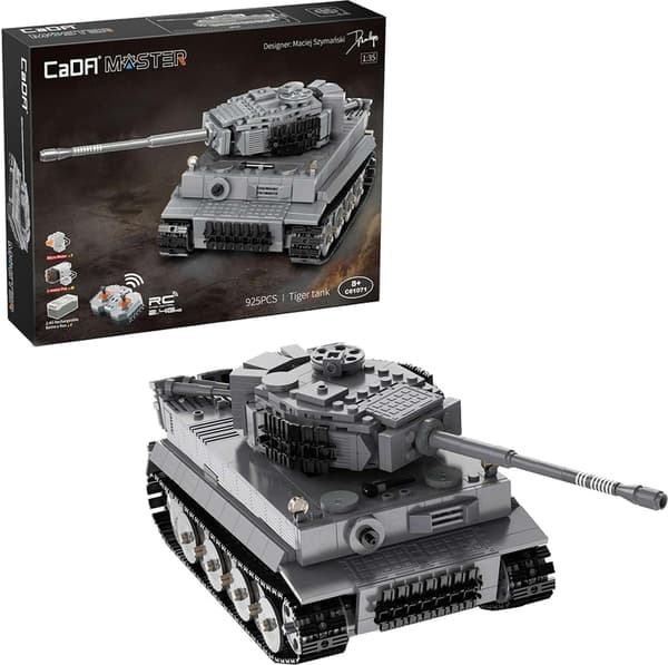 CaDA C61071W Grå Tiger Tank Model 925 Dele