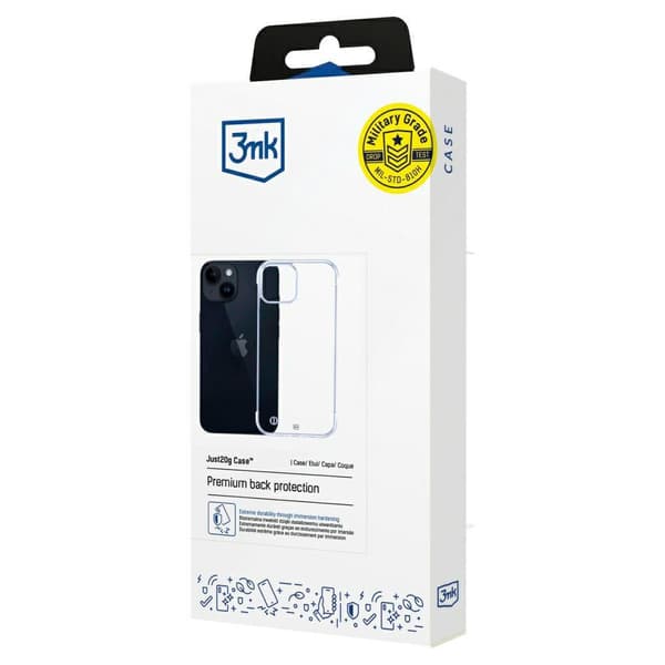 3MK Just20g transparent skal för Apple iPhone 15