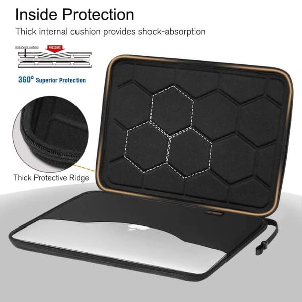 Tech-Protect Hardpouch Laptop Case 13-14 tommer Sort