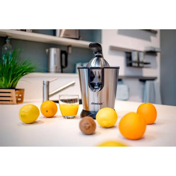 Steba ZP 2 elektrisk citruspresser i rustfrit stål/sort