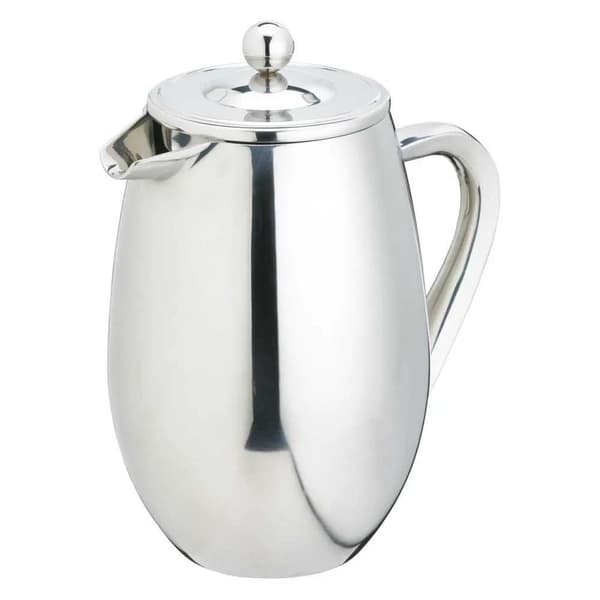 La Cafetière double walled coffee pres 1L Silver