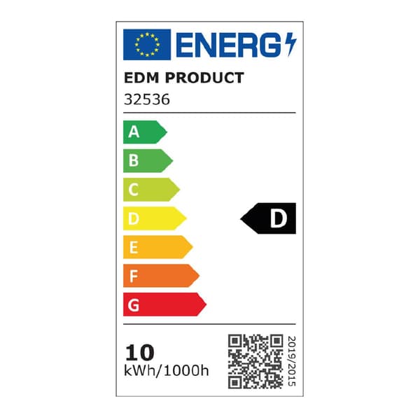 EDM Udendørs LED Applique 10W Bevægelsessensor Hvid