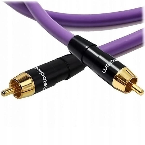 Melodika MDSW100 violett 10 m RCA ljudkabel