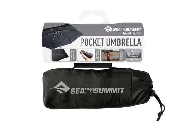 Sea to Summit paraply sort kompakt
