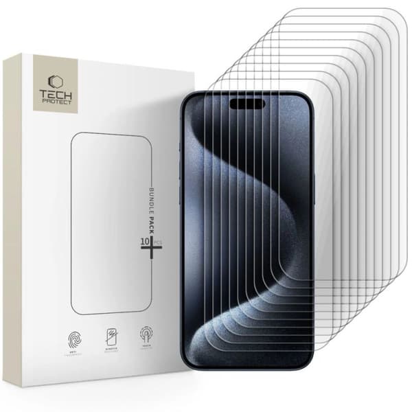 Tech-Protect hærdet glas bundle Clear 10-pak