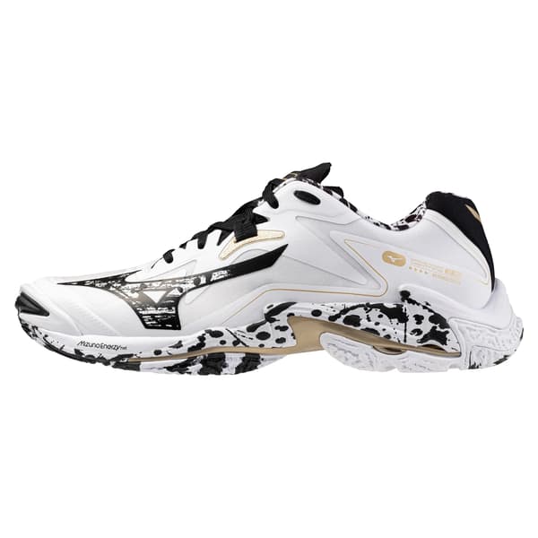 Mizuno wave lightning z8 limited edition hvid/sort/guld