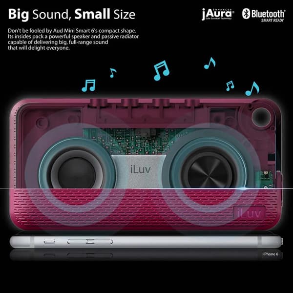 iLUV Aud Mini Smart 6 Bluetooth-kaiutin Violetti