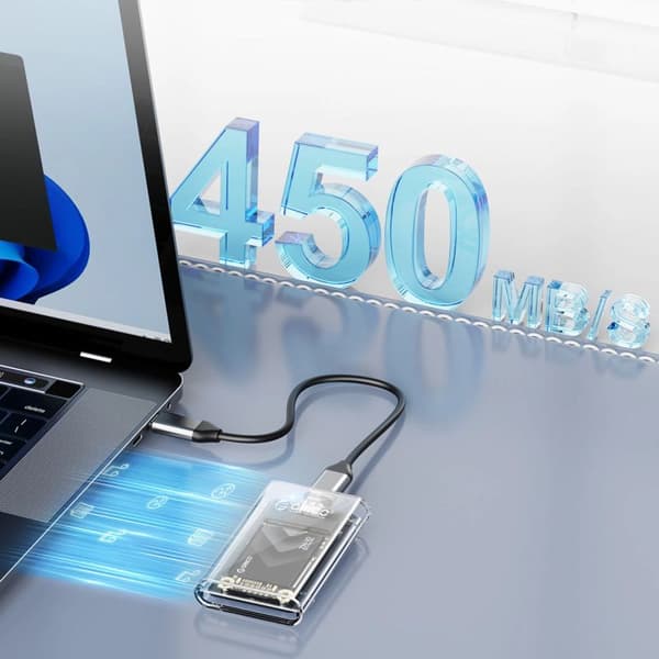 Orico TC10-MS Läpinäkyvä mSATA USB-C Levyke 2TB
