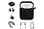 On Earz Mobile Gear tilbehørssæt 7 i 1 til AirPods 1 og 2, sort