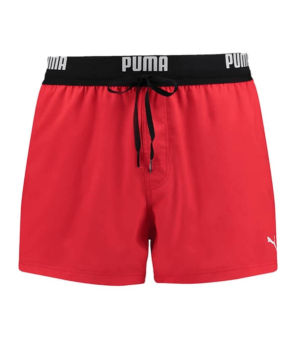 PUMA logo lyhyet uimahousut punainen