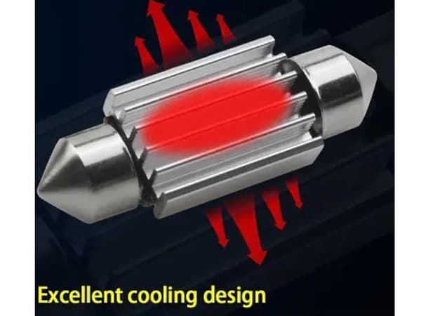 24 volt C5W 42mm  Led 6000K 2-pack 24v
