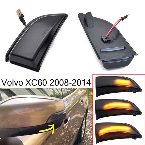 LED dynamiska blinkers sidospegel Volvo XC60 2008 - 2014 Smoke