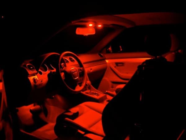 c5w canbus 36mm röd led  SV8.5  2-pack 12v