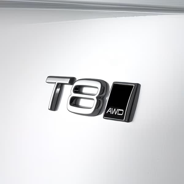 Emblem AWD svart/silver 2,2 x 2,7 cm, 1-pack till Volvo