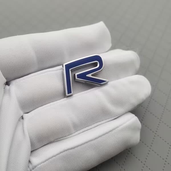 Emblem R-Design blå-silver 2,3x1,6cm 1-pack till Volvo