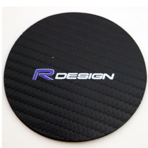 Emblem R-Design muggmärken 72mm 2-pack Volvo