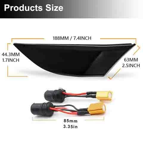 LED dynamisk sidoblinkers Porsche 911 Boxter Cayman