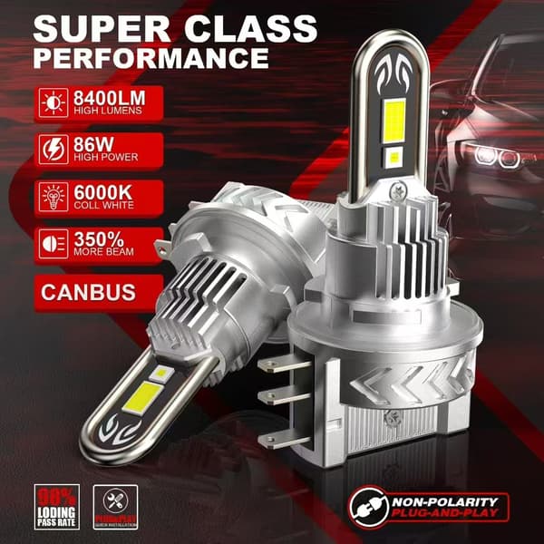 H15 43 W 5200 Lumen LED-kit 2-pack Helljus + DRL