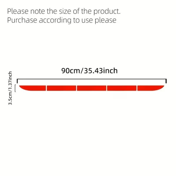 Reflex 90cm rött