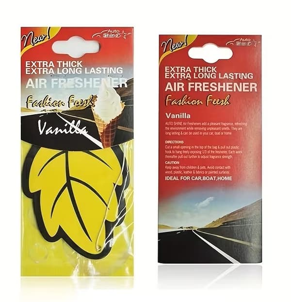 Autoshine luftfräschare 3-pack Vanilj. Extra tjock o ihållande doft.