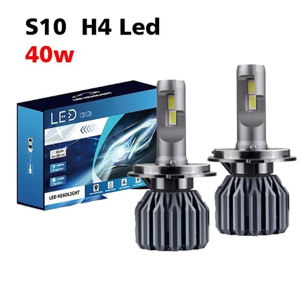 S10 LED-kit H4 40 W 6000K halvljus helljus 2-pack