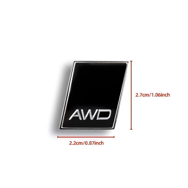 Emblem AWD svart/silver 2,2 x 2,7 cm, 1-pack till Volvo