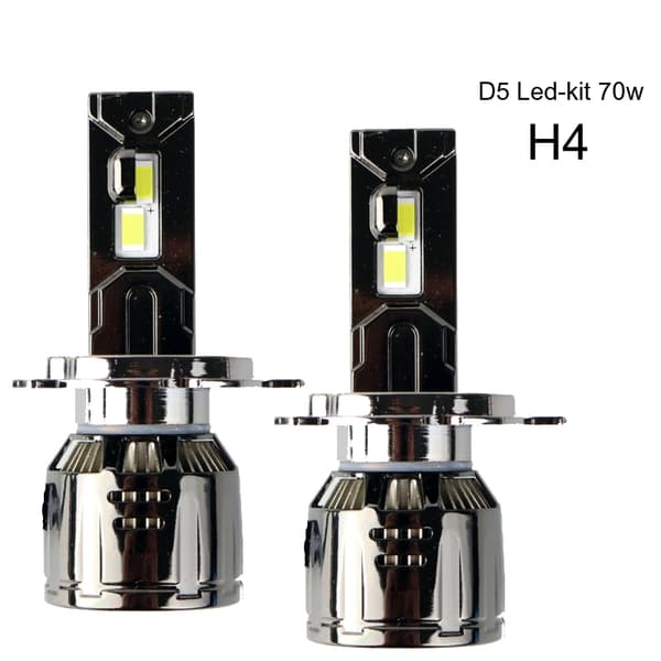 H4 65 W 3500-5200  lumen D5 Canbus LED-kit  6000K 2-pack
