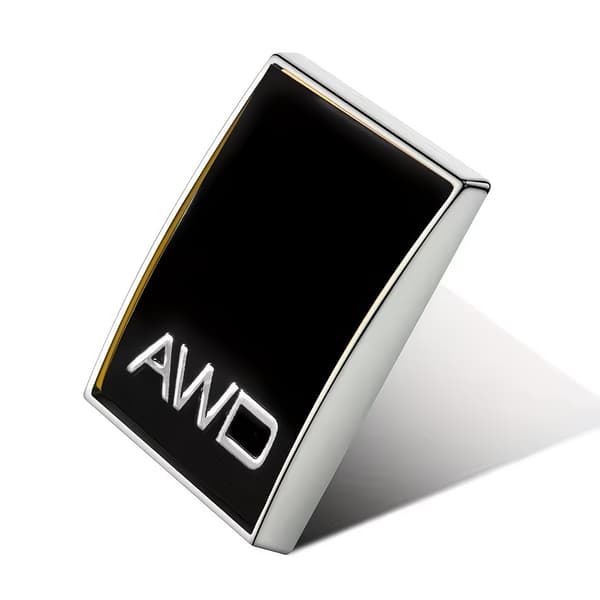 Emblem AWD sv/silver 2,2x2,7cm 1-pack till Volvo
