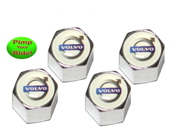Ventilhattar Volvo vita 4-pack, styling, fint set