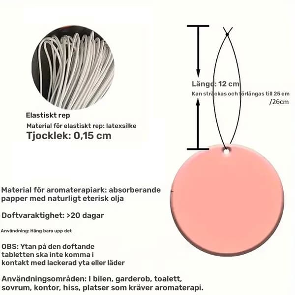 Autoshine luftfräschare 3-pack Lavender Extra tjock, ihållande doft