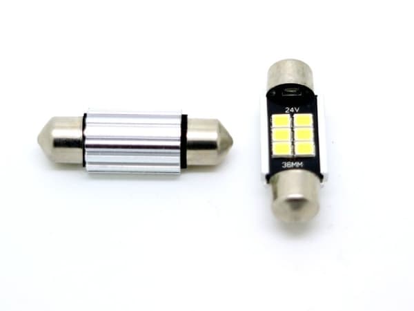 24 volt C5W 42mm  Led 6000K 2-pack 24v
