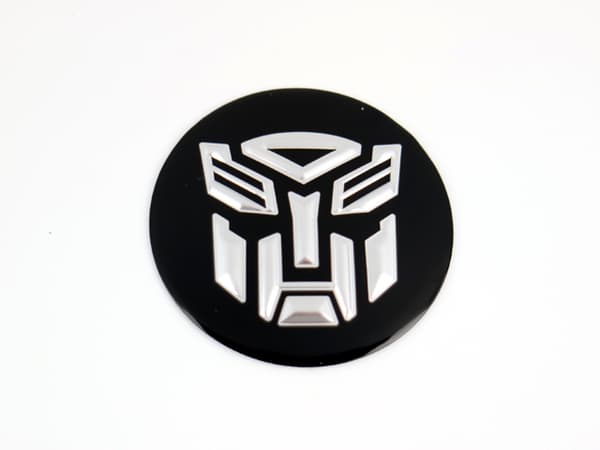 Transformers emblem till centrumkåpor, hjulnavsskydd, fälg, 4-pack, styling.