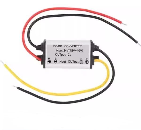 Voltkonverter 24V DC bliver til 12V DC 3A (15-36V til 12V) 1 stk.