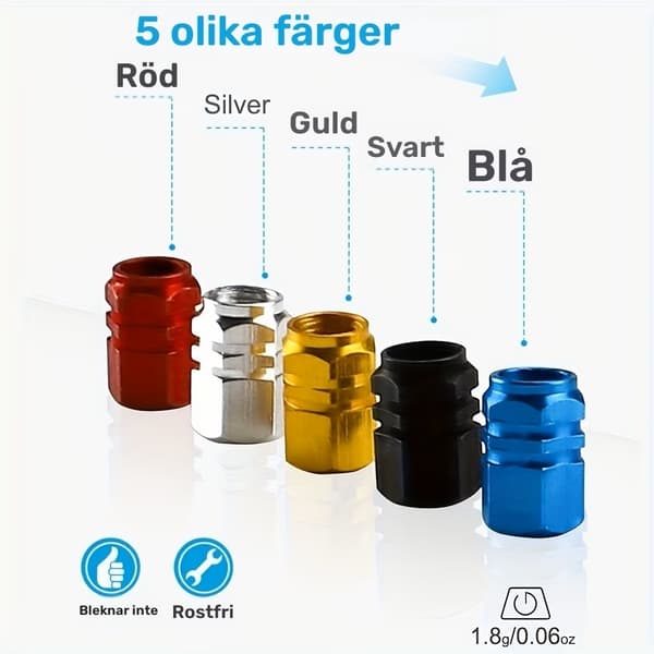 Ventilhattar 20 st (5 färger, 4 av varje)