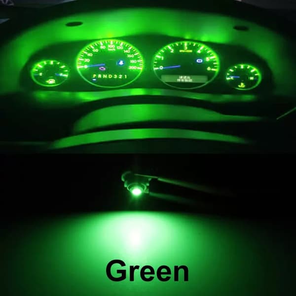 T4.2 Gröna 8-pack Neo Wedge instrument belysning T4